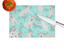 Load image into Gallery viewer, White German Shepherd Glass Cutting Boards – Durable, Decorative Kitchen Art Large