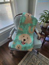 Load image into Gallery viewer, Cream Golden Retriever Quilted Blanket 50x60
