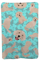 Load image into Gallery viewer, Cream Golden Retriever Soft Travel Blanket with Bag