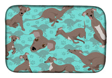 Load image into Gallery viewer, Fawn Italian Greyhound Dish Drying Mat – Absorbent, Artistic Kitchen Essentials