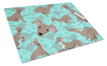 Load image into Gallery viewer, Fawn Italian Greyhound Glass Cutting Boards – Durable, Decorative Kitchen Art Large