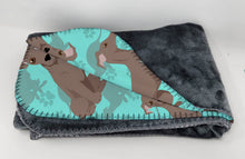 Load image into Gallery viewer, Fawn Italian Greyhound Soft Travel Blanket with Bag
