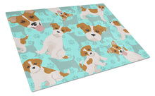 Load image into Gallery viewer, Red and White Jack Russell Terrier Glass Cutting Boards – Durable, Decorative Kitchen Art Large