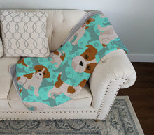 Load image into Gallery viewer, Red and White Jack Russell Terrier Quilted Blanket 50x60