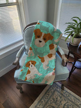 Load image into Gallery viewer, Red and White Jack Russell Terrier Quilted Blanket 50x60