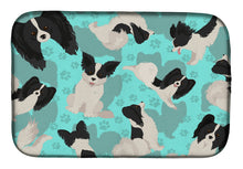 Load image into Gallery viewer, Black and Whtie Papillon Dish Drying Mat – Absorbent, Artistic Kitchen Essentials
