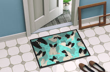 Load image into Gallery viewer, Black and Whtie Papillon Doormat - 24x36 Decorative Floor Mat – Indoor/Outdoor Rug with Artistic Flair