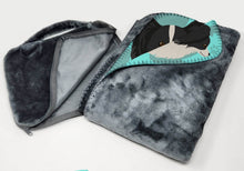 Load image into Gallery viewer, Black and Whtie Papillon Soft Travel Blanket with Bag