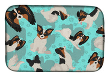 Load image into Gallery viewer, Tricolor Papillon Dish Drying Mat – Absorbent, Artistic Kitchen Essentials