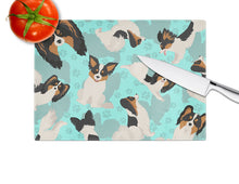 Load image into Gallery viewer, Tricolor Papillon Glass Cutting Boards – Durable, Decorative Kitchen Art Large