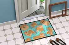 Load image into Gallery viewer, Orange Pomeranian Doormat - 24x36 Decorative Floor Mat – Indoor/Outdoor Rug with Artistic Flair