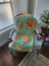 Load image into Gallery viewer, Orange Pomeranian Quilted Blanket 50x60