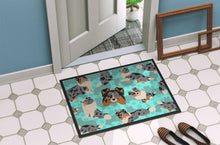 Load image into Gallery viewer, Blue Merle Sheltie Doormat - 24x36 Decorative Floor Mat – Indoor/Outdoor Rug with Artistic Flair