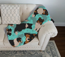 Load image into Gallery viewer, Tricolor Sheltie Quilted Blanket 50x60