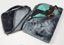 Load image into Gallery viewer, Tricolor Sheltie Soft Travel Blanket with Bag