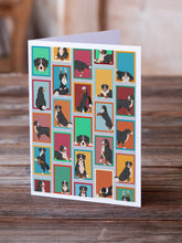 Load image into Gallery viewer, Lots of Bernese Mountain Dog Greeting Cards -  Blank Note Cards – 8-Pack of Artist-Designed Cards with Envelopes