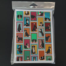 Load image into Gallery viewer, Lots of Bernese Mountain Dog Greeting Cards -  Blank Note Cards – 8-Pack of Artist-Designed Cards with Envelopes