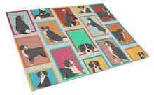 Load image into Gallery viewer, Lots of Bernese Mountain Dog Glass Cutting Boards – Durable, Decorative Kitchen Art Large