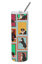 Load image into Gallery viewer, Lots of Bernese Mountain Dog Stainless Steel 20 oz Skinny Tumbler