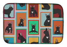 Load image into Gallery viewer, Lots of Black French Bulldog Dish Drying Mat