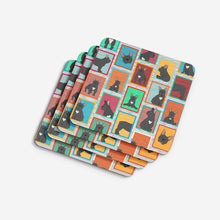 Load image into Gallery viewer, Lots of Black French Bulldog Foam Coaster