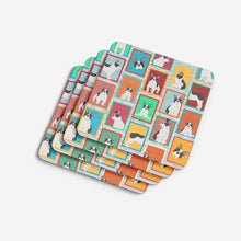 Load image into Gallery viewer, Lots of Black and White French Bulldog Foam Coaster