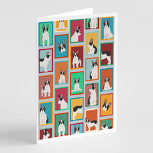 Load image into Gallery viewer, Lots of Black and White French Bulldog Greeting Cards -  Blank Note Cards – 8-Pack of Artist-Designed Cards with Envelopes