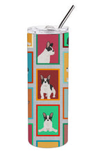 Load image into Gallery viewer, Lots of Black and White French Bulldog Stainless Steel 20 oz Skinny Tumbler