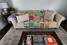 Load image into Gallery viewer, Lots of Fawn Pug Quilted Blanket 50x60