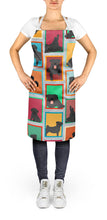 Load image into Gallery viewer, Lots of Black Pug Apron – Artist-Designed Kitchen, BBQ &amp; Craft Apron