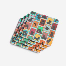 Load image into Gallery viewer, Lots of Black Pug Foam Coaster