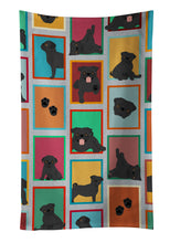 Load image into Gallery viewer, Lots of Black Pug Kitchen Towel