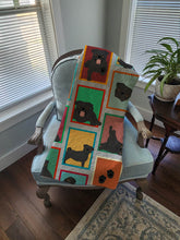 Load image into Gallery viewer, Lots of Black Pug Quilted Blanket 50x60