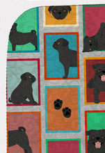 Load image into Gallery viewer, Lots of Black Pug Quilted Blanket 50x60