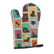 Load image into Gallery viewer, Lots of Black Pug Oven Mitt
