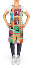 Load image into Gallery viewer, Lots of Boston Terrier Apron – Artist-Designed Kitchen, BBQ &amp; Craft Apron