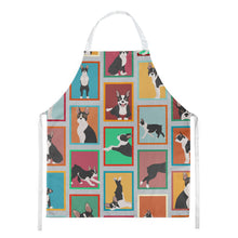 Load image into Gallery viewer, Lots of Boston Terrier Apron – Artist-Designed Kitchen, BBQ &amp; Craft Apron