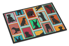 Load image into Gallery viewer, Lots of Black Labrador Retriever Doormat - 24x36 Decorative Floor Mat – Indoor/Outdoor Rug with Artistic Flair