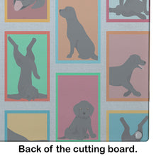 Load image into Gallery viewer, Lots of Black Labrador Retriever Glass Cutting Boards – Durable, Decorative Kitchen Art Large