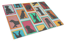 Load image into Gallery viewer, Lots of Black Labrador Retriever Glass Cutting Boards – Durable, Decorative Kitchen Art Large