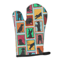Load image into Gallery viewer, Lots of Black Labrador Retriever Oven Mitt