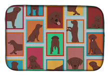 Load image into Gallery viewer, Lots of Chocolate Labrador Retriever Dish Drying Mat