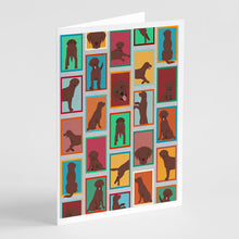 Load image into Gallery viewer, Lots of Chocolate Labrador Retriever Greeting Cards -  Blank Note Cards – 8-Pack of Artist-Designed Cards with Envelopes