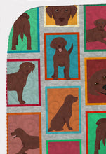 Load image into Gallery viewer, Lots of Chocolate Labrador Retriever Quilted Blanket 50x60