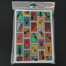 Load image into Gallery viewer, Lots of German Shepherd Greeting Cards -  Blank Note Cards – 8-Pack of Artist-Designed Cards with Envelopes