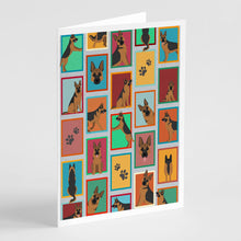 Load image into Gallery viewer, Lots of German Shepherd Greeting Cards -  Blank Note Cards – 8-Pack of Artist-Designed Cards with Envelopes