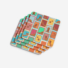 Load image into Gallery viewer, Lots of Longhaired Red Dachshund Foam Coaster