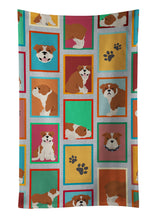 Load image into Gallery viewer, Lots of Red and White English Bulldog Kitchen Towel