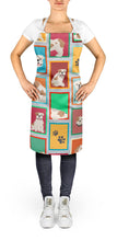 Load image into Gallery viewer, Lots of Piebald English Bulldog Apron – Artist-Designed Kitchen, BBQ &amp; Craft Apron