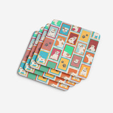 Load image into Gallery viewer, Lots of Piebald English Bulldog Foam Coaster